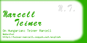 marcell teiner business card